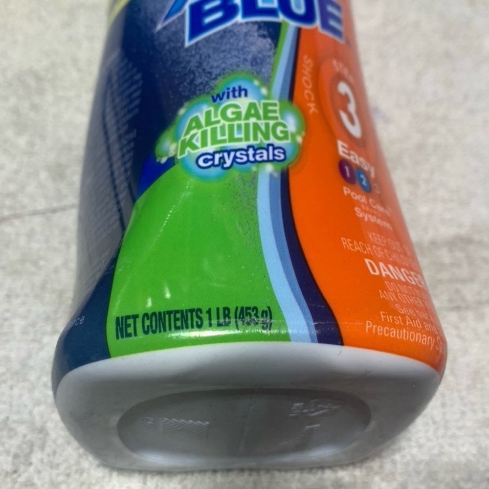 New! Clorox Pool Shock Extra Blue 3. Four Bottles of 1 Lb. Each.Easy Pour Bottle - Picture 8 of 8